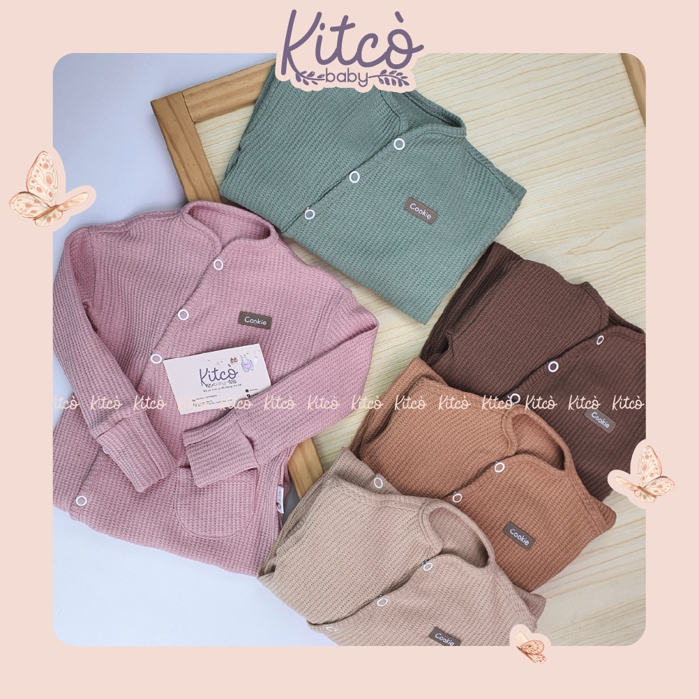 COOKIE Sleepsuit cài chéo liền tất