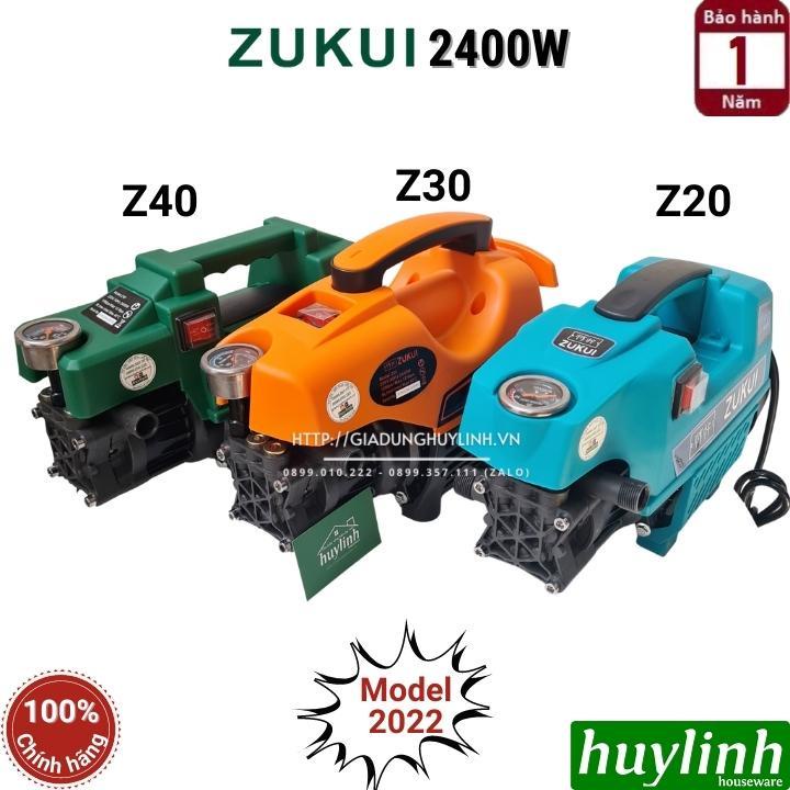 Máy xịt rửa xe Zukui Z20 - 2400W - Tặng bình phun xà bông - Model 2022