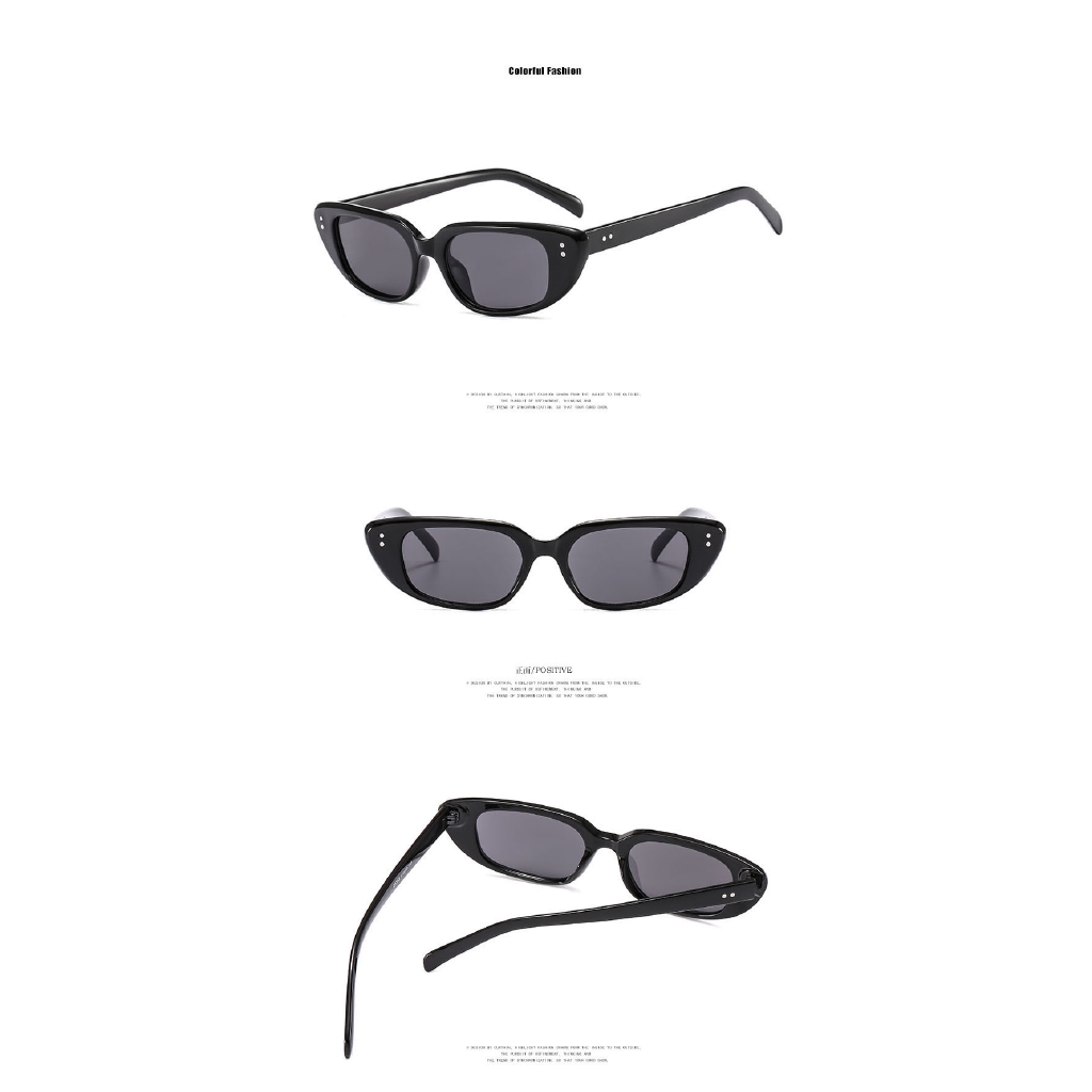 Kính mát mắt mèo bản nhỏ phong cách thời trang Tây phương dành cho nam và nữ