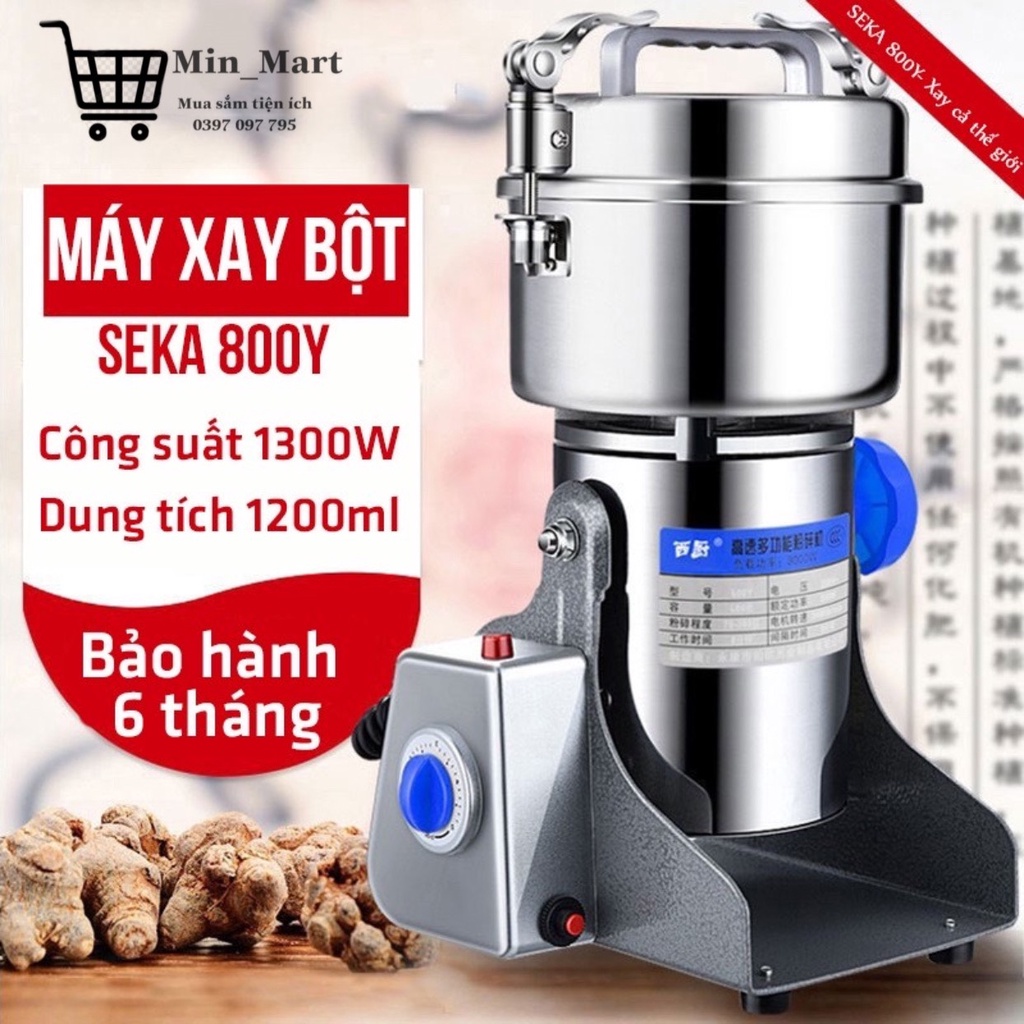 Máy Xay Bột Khô Đa Năng SEKA 800-Y Xay Nghiền Mịn Hàng Cao Cấp
