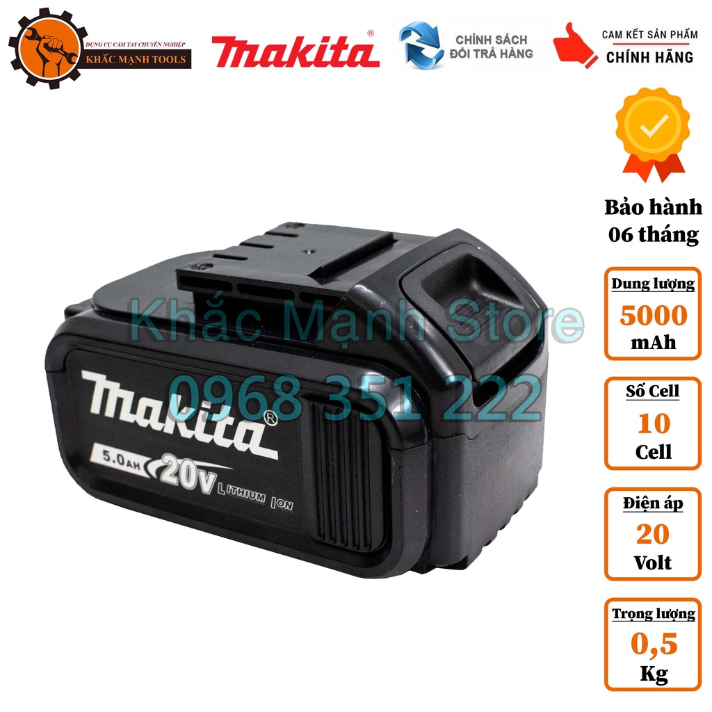 Pin Máy Siết Bulong, Máy Khoan Pin MAKITA 20V 10 cell