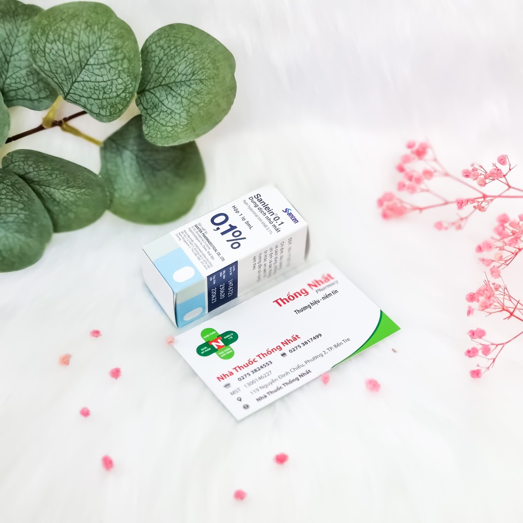 Nước Mắt Nhân Tạo Sanlêin 0,1% Hộp 5ml