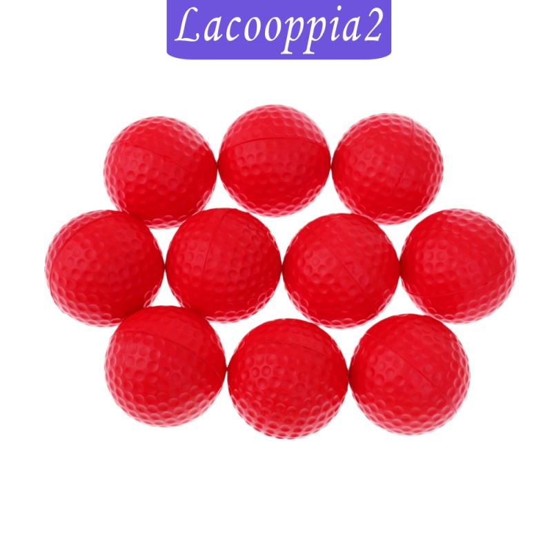 Set 10 Quả Bóng Golf Bằng Xốp Pu Mềm Đàn Hồi Màu Trắng Dùng Để Luyện Tập