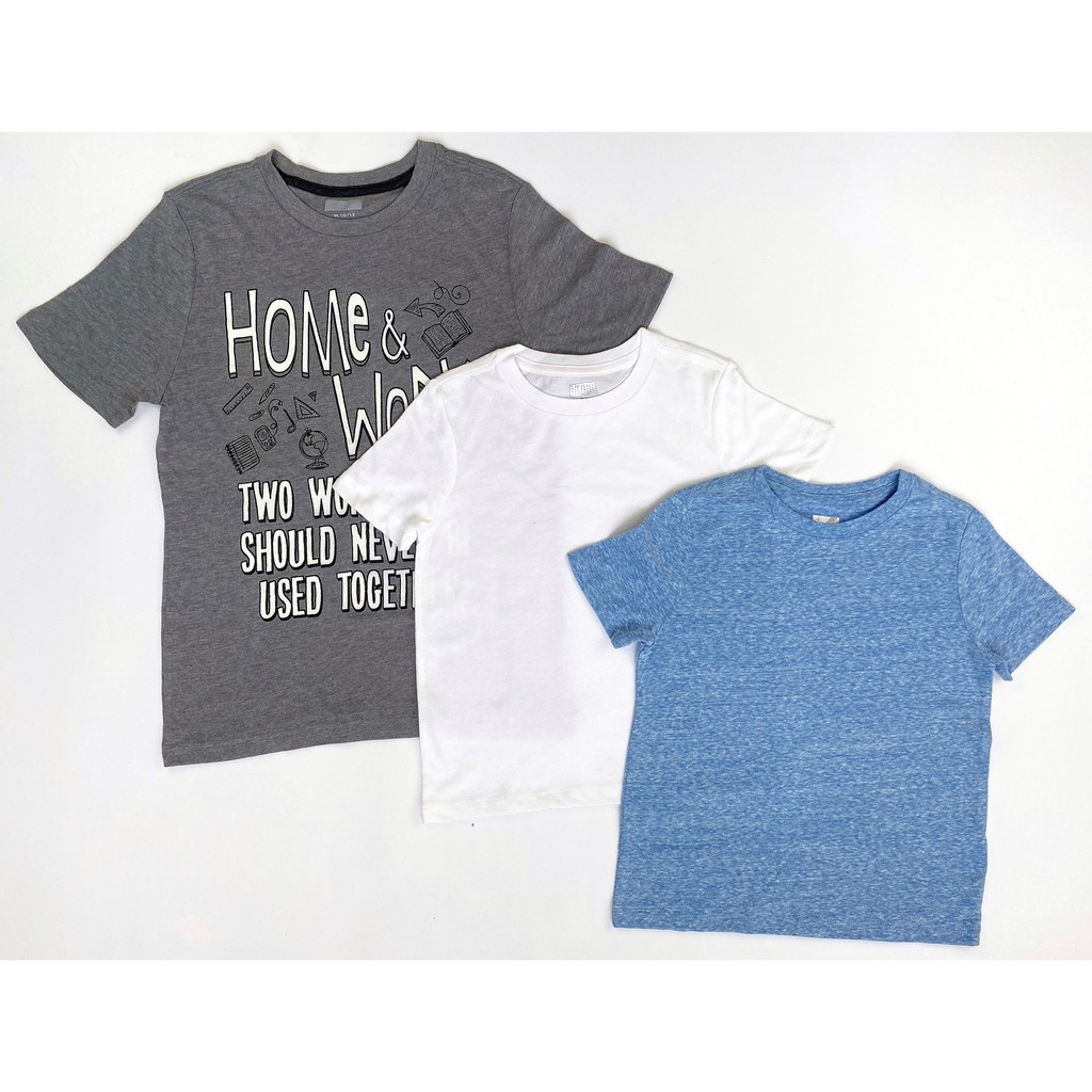 Combo 3 áo phông Oldnavy nhiều màu chất cotton xuất dư cho cả gia đình size 5-20 tuổi