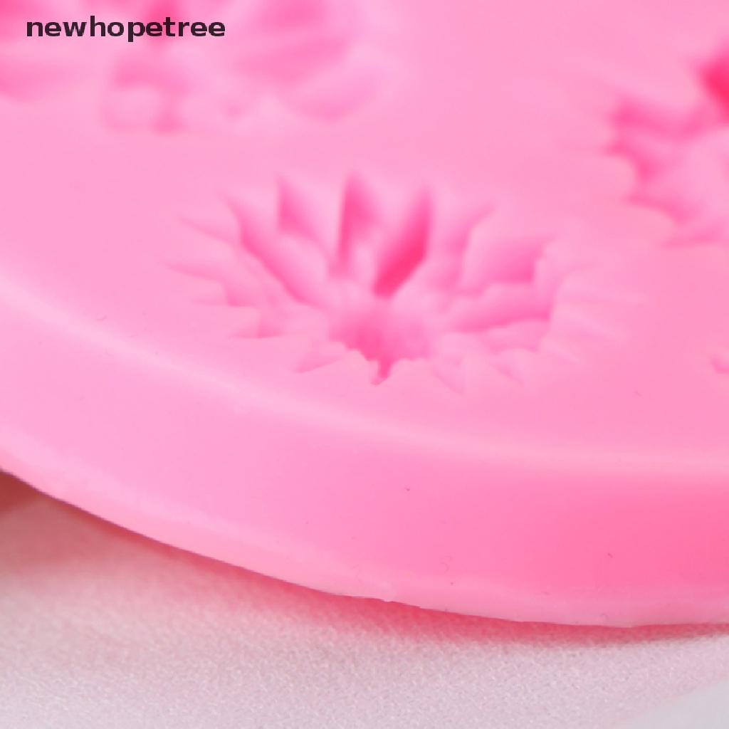 Khuôn Silicone Dập Nổi Hình Hoa Hướng Dương 3D Dùng Để Trang Trí Bánh