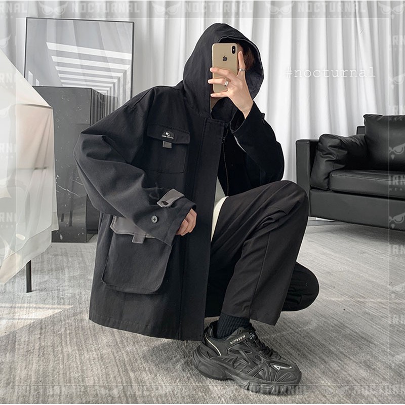 ÁO KHOÁC KAKI GRAYBOX UNISEX NOCTURNAL | BigBuy360 - bigbuy360.vn