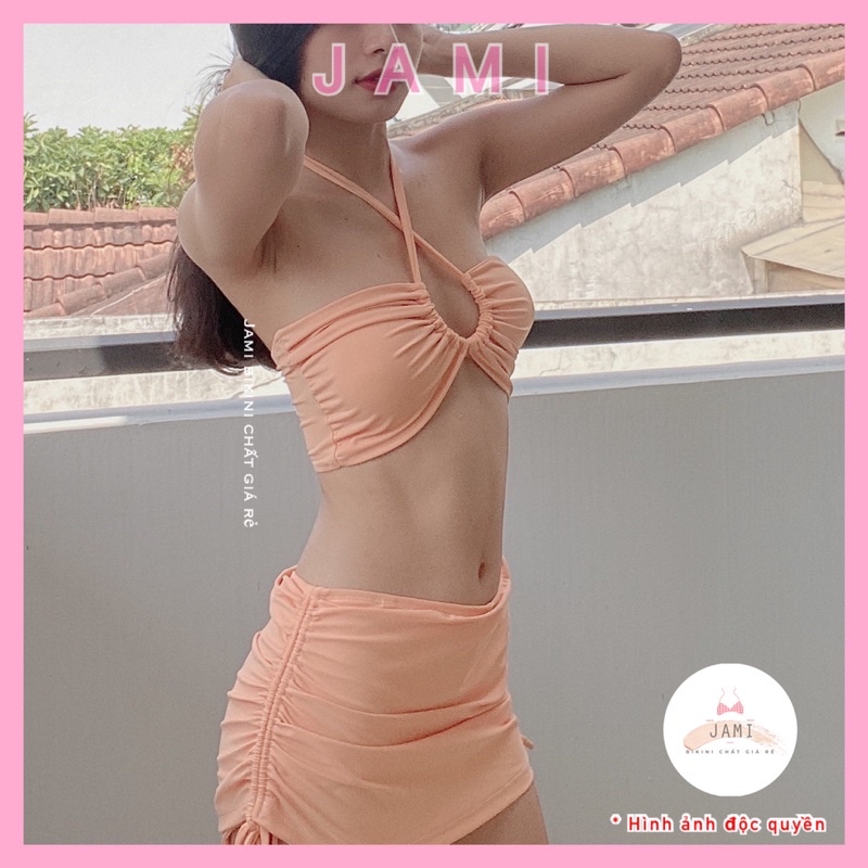 BIKINI 2 mảnh dây chéo váy dây rút 2021 váy quần đùi kín đáo thun lạnh cao cấp-JAMI-MM2121