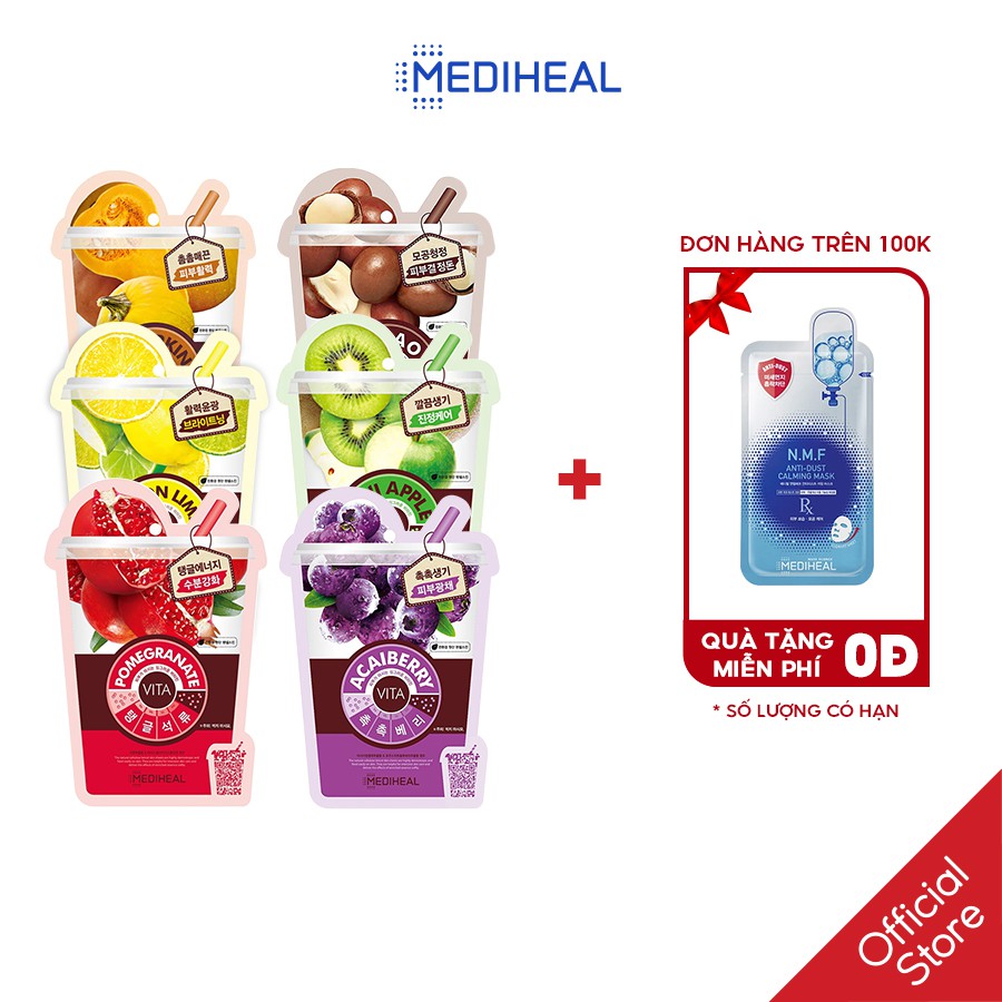[Mã FMCGMALL -8% đơn 250K] Mặt Nạ chiết xuất từ hoa quả Mediheal Vita Mask 20ml
