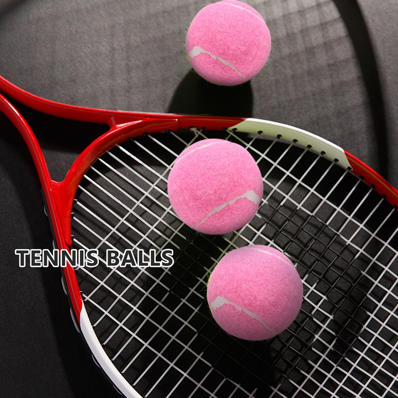Bộ 6 Quả Bóng Tennis Đàn Hồi 66mm Chống Mòn Cho Người Mới Bắt Đầu