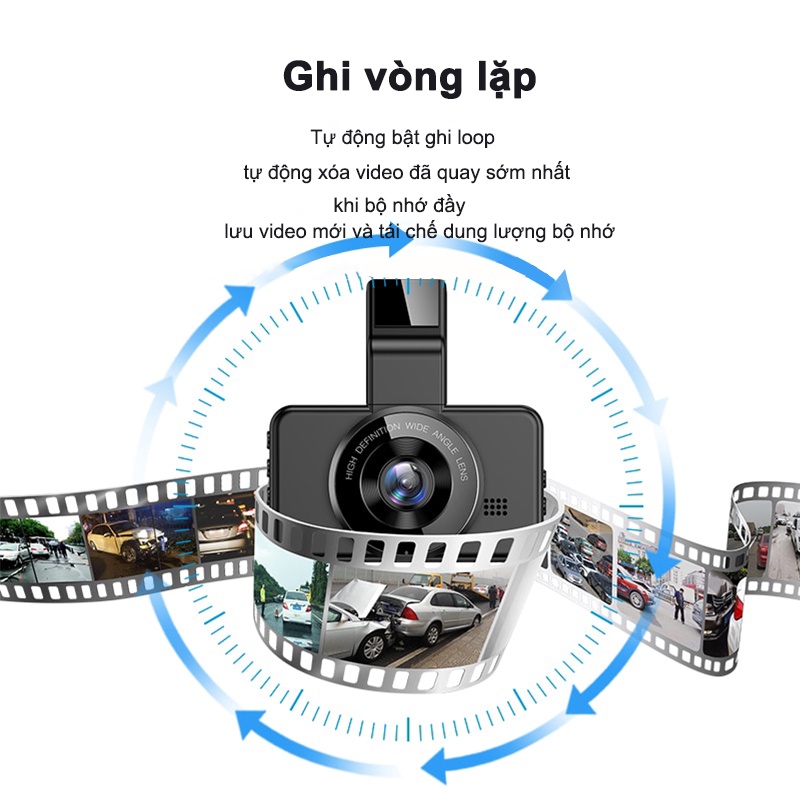 Camera Hành Trình AmazeFan Dash Cam 1296P Giám Sát Theo Thời Gian Thực | BigBuy360 - bigbuy360.vn