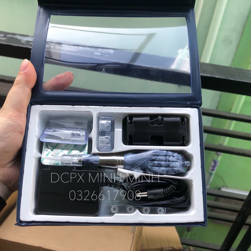 Máy Thần Thánh Việt Nam Không Tích Điện Có Chỉnh Kim_ Dụng Cụ Phun Xăm Minh Minh