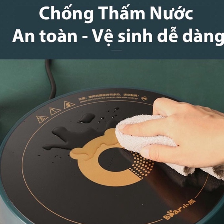 Bếp điện từ đơn cảm ứng nhiệt thông minh, bếp từ công suất 2100W bảo hành 12 tháng siêu tiện lợi cho gia đình