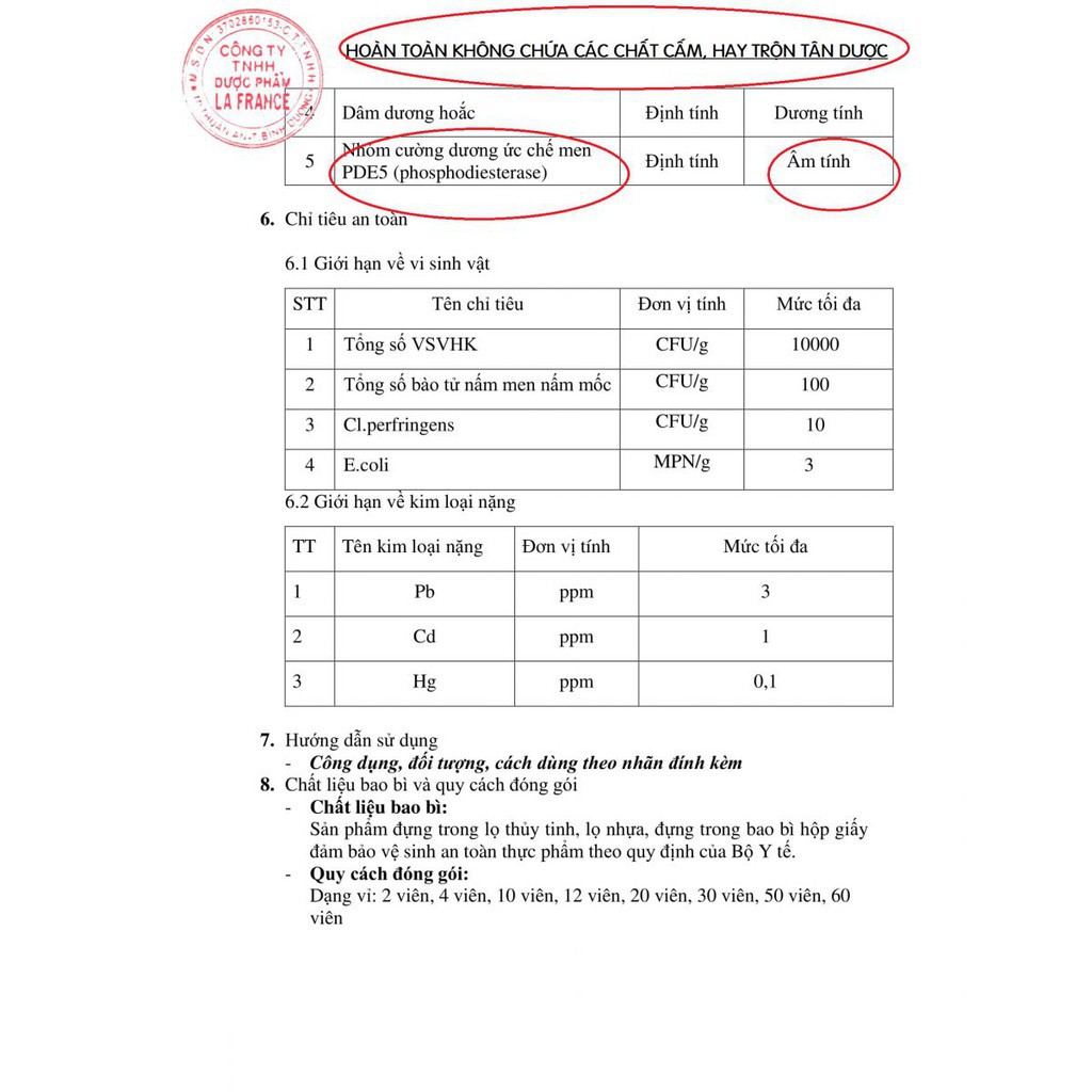 Be Men tăng cường sinh lý nam, Hộp nhỏ 2 viên