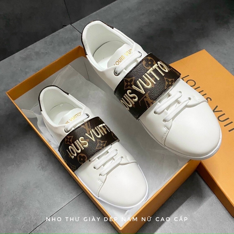 Giày lv quai chéo nam 💕 giày thể thao nam cao cấp , Full box