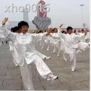 Quần Kung Fu dài thiết kế giản dị▩Bộ đồ tập võ thuật thái cực quyền bằng lụa Cotton cho nam và nữ