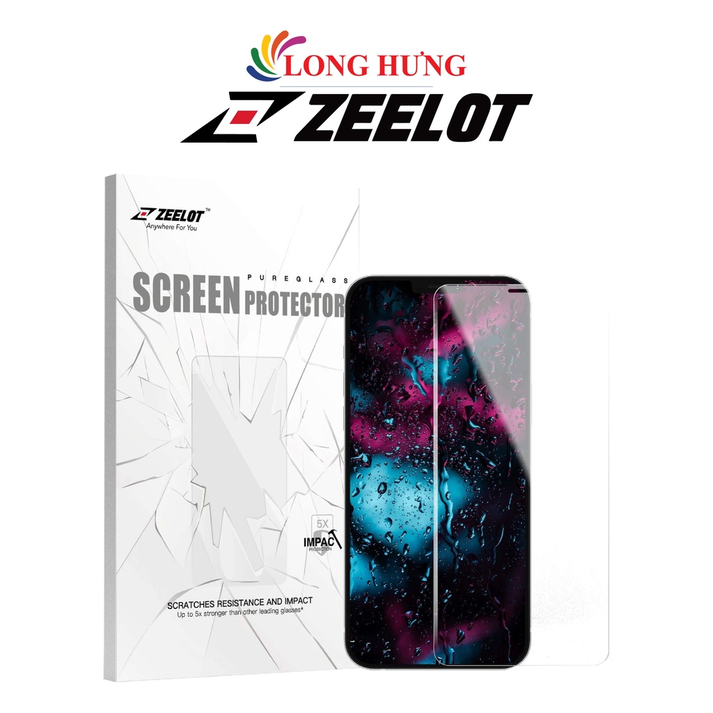 Dán màn hình cường lực kèm màng loa Zeelot iP 12 Pro - Hàng chính hãng