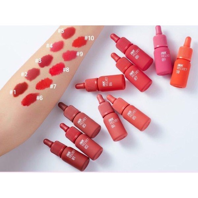 ( Sẵn 1-16 - Mới 2019 ) Son kem Peripera Ink Velvet Lip Tint