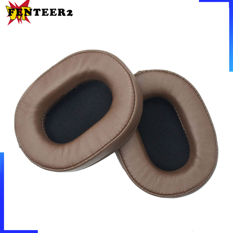 [Fenteer2  3c ]1 Pair Headphones Ear Pad Cushion for   MSR7 M50X M20 M40 Brown