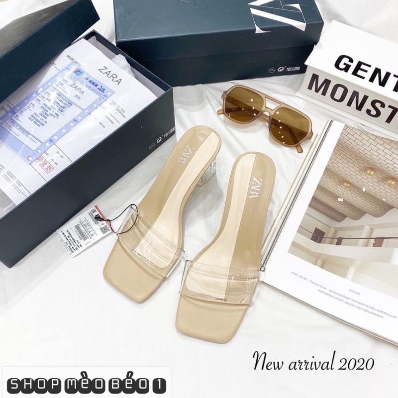 Guốc zara mica đế trong xuất dư fullbox