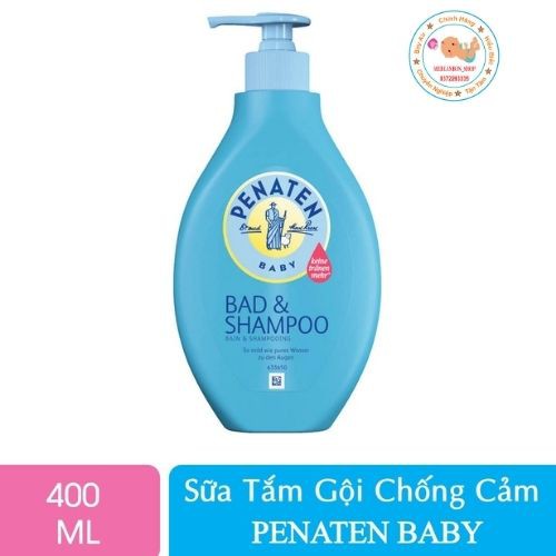 Sữa Tắm Chống Cảm Penaten 400ML Cho Bé Từ Sơ Sinh Hàng Chuẩn Đức Không Cần Tắm Tráng [Kèm Qùa Tặng Vòng Dâu Tằm]