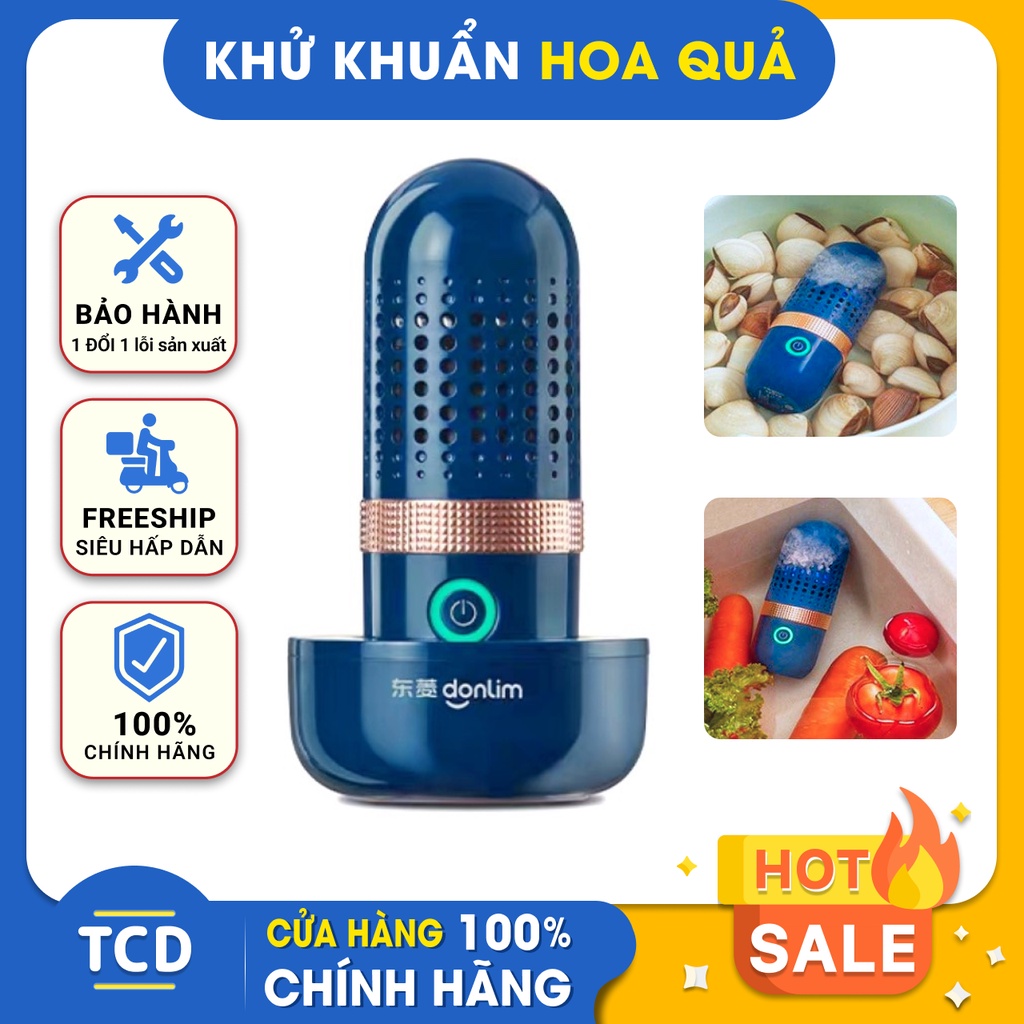 Máy khử khuẩn hoa quả, tiệt trùng thực phẩm rau, thịt, hoa quả, gia dụng thông minh chính hãng Donlim - TDC Mart