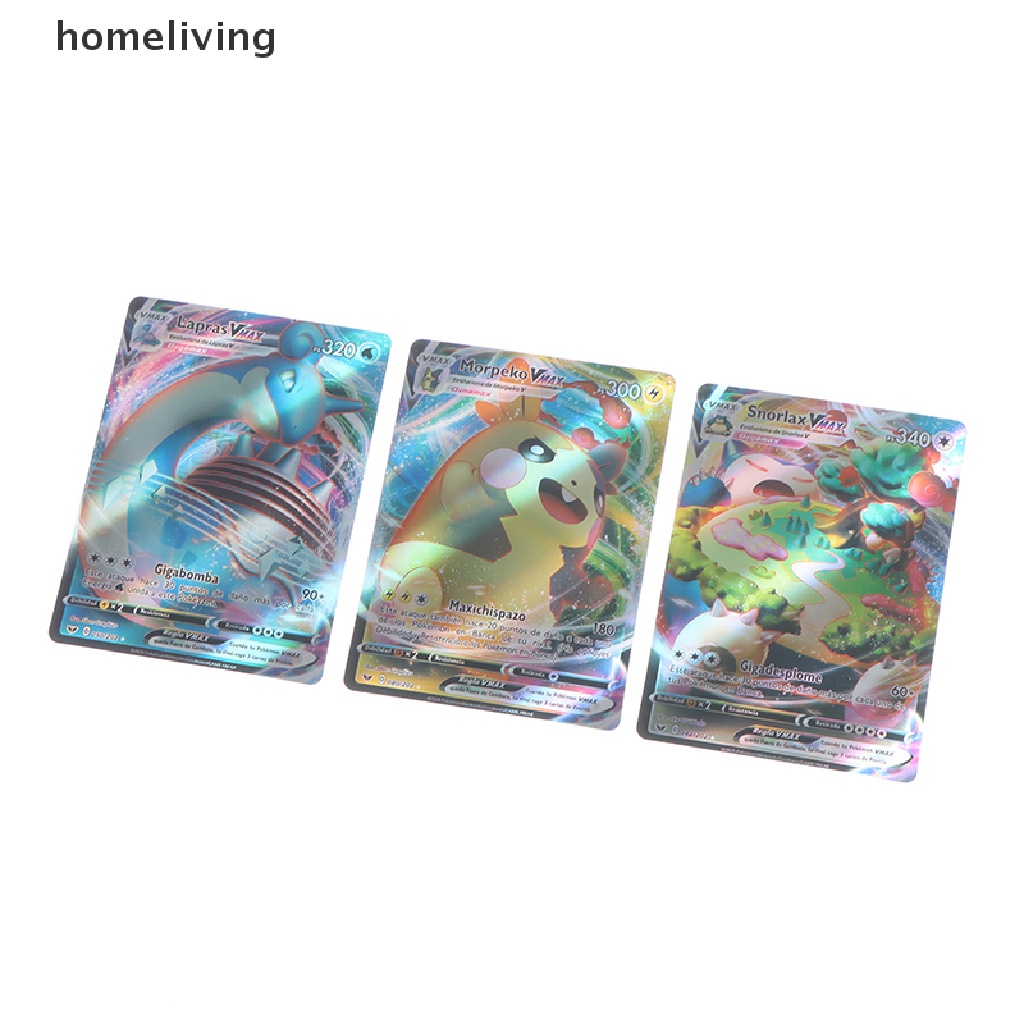 Bộ Thẻ Bài Pokemon Màu Cầu Vồng Holographic Cho Bé