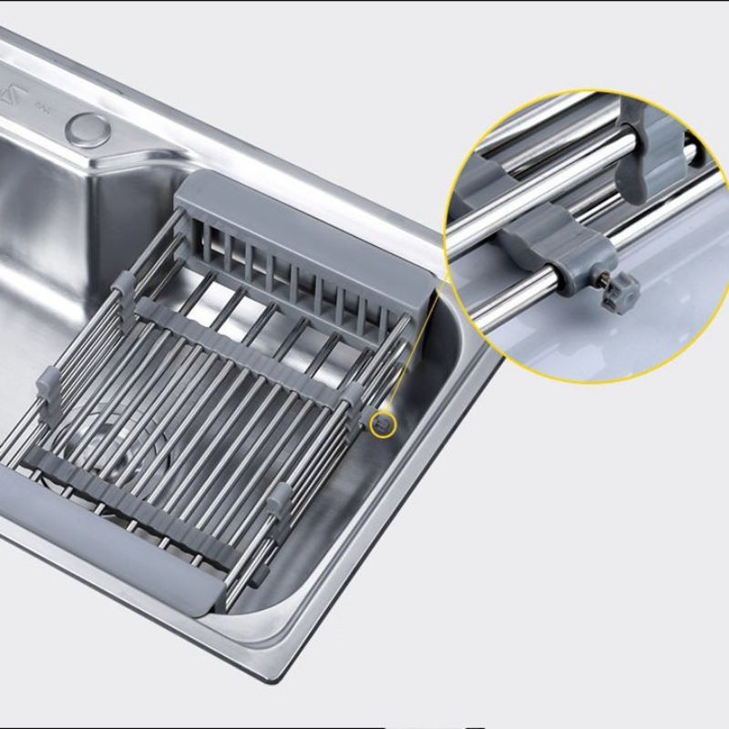 Kệ Gác Bồn Rửa Chén GLAMO HOME Rổ Gác Bồn Rửa Chén Chỉnh Kích Thước