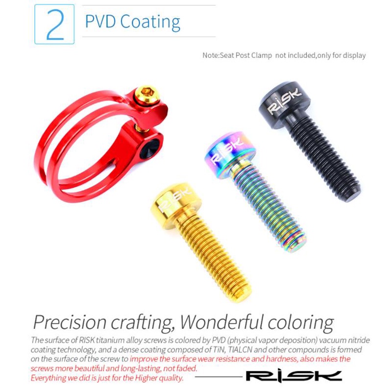 Set 2 Kẹp Cố Định Khung Sườn Xe Đạp Leo Núi Kích Thước M5X18mm