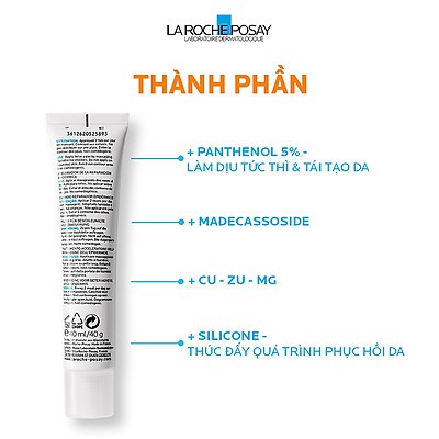 Kem dưỡng dạng gel giúp làm mờ sẹo, làm dịu,hỗ trợ quá trình phục hồi, tái tạo da La Roche-Posay 40ml | BigBuy360 - bigbuy360.vn
