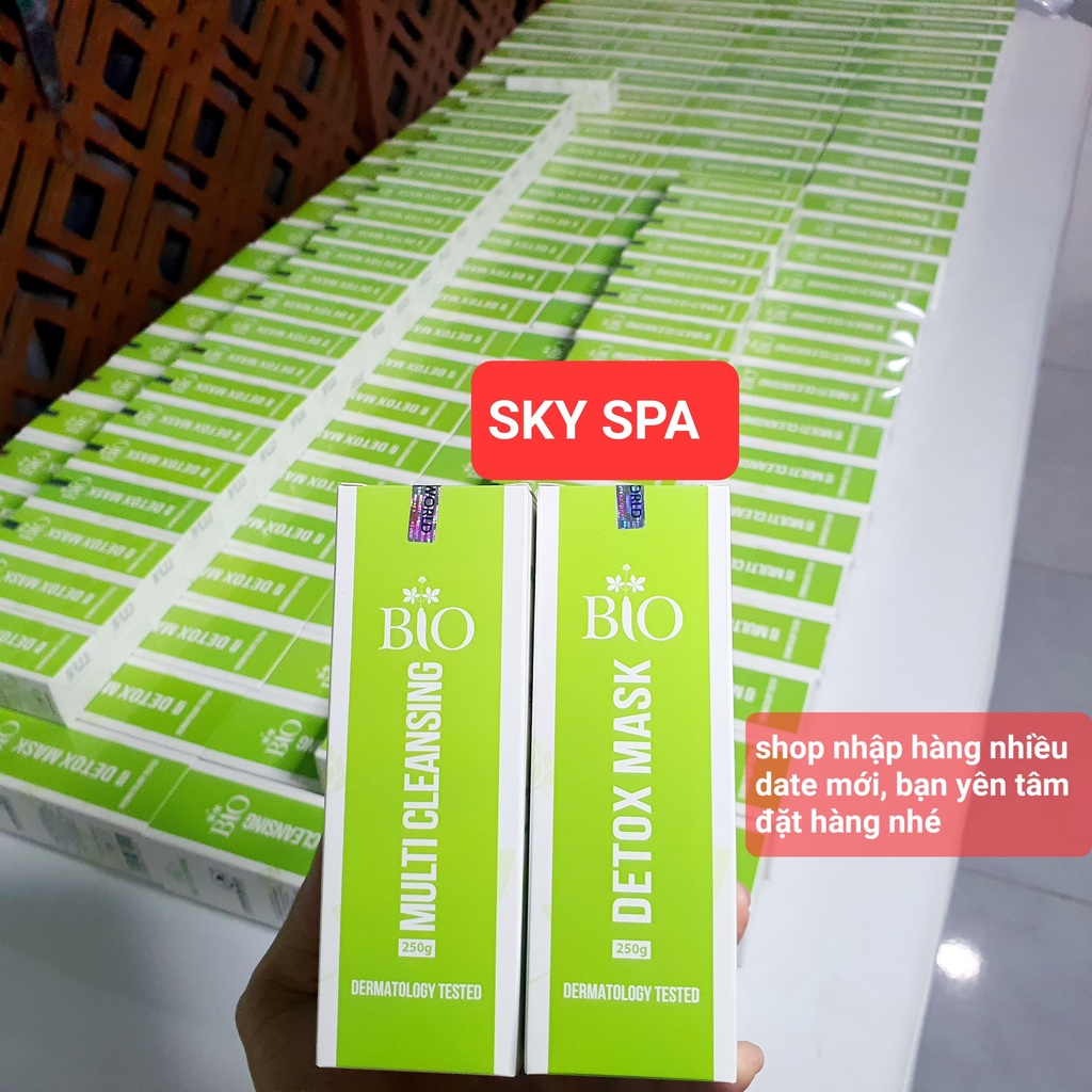 Bio Detox Mask 250g mặt nạ thải độc da mặt dịu nhẹ an toàn từ công nghệ sinh học của mediworld