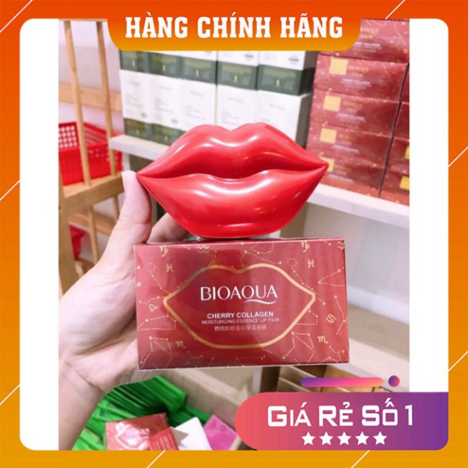 Mặt Nạ Dưỡng Môi ❤️𝑭𝒓𝒆𝒆𝒔𝒉𝒊𝒑❤️ Hộp 20 Miếng Mặt Nạ Môi Dưỡng Ẩm Bổ sung Collagen của Bioaqua