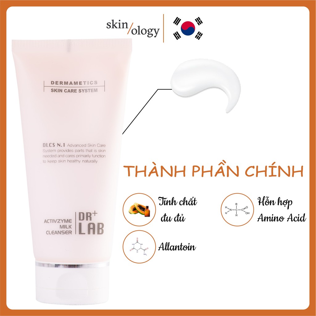 TẨY TRANG DR. LAB ACTIVZYME MILK CLEANSER DỊU NHẸ DẠNG SỮA SẠCH SÂU DA NHẠY CẢM DƯỢC MỸ PHẨM HÀN QUỐC | BigBuy360 - bigbuy360.vn