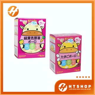 Bánh Ăn Dặm Wakodo Nhật Bản Cho Bé Ăn Dặm Vị Trứng/Vị Cà Rốt Cho Bé 7 Tháng Tuổi