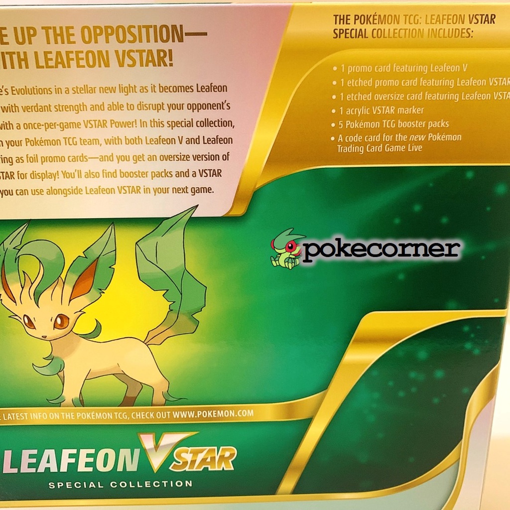 Hộp bài Pokemon TCG Leafeon / Glaceon VSTAR V special collections evolving skies fusion strike tại Shop PokeCorner