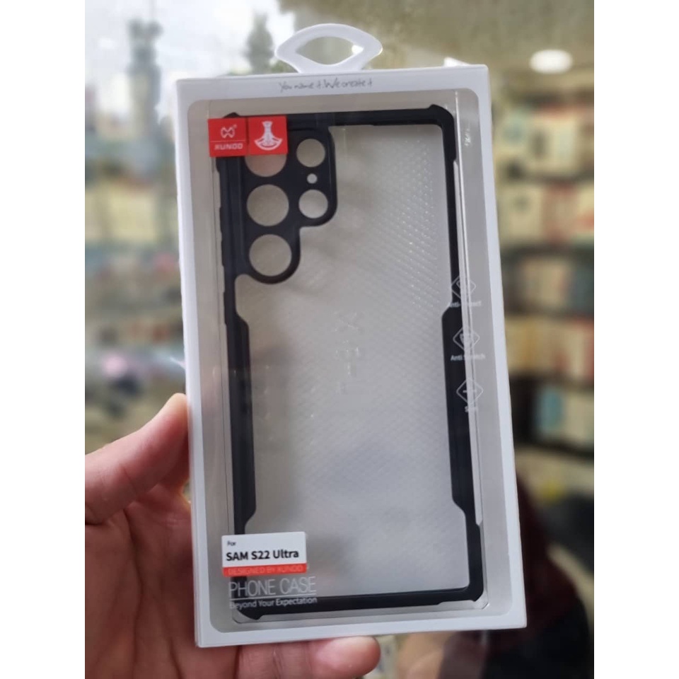Ốp lưng XUNDD Samsung S22 5G / S22+ 5G / S22 Ultra 5G Mặt lưng trong suốt, Viền TPU, Chống sốc