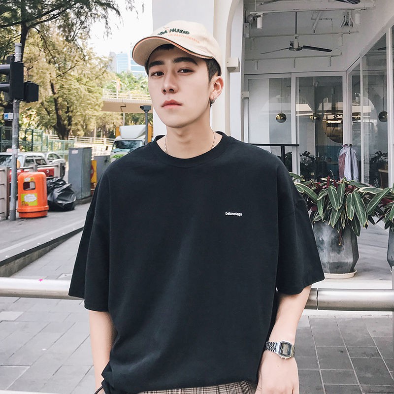 ✉♗【Mr hipster】 Quần áo mùa hè nam ngắn tay trong giảm giá đặc biệt thun nửa bó sát dài t shirt budak murah nữ