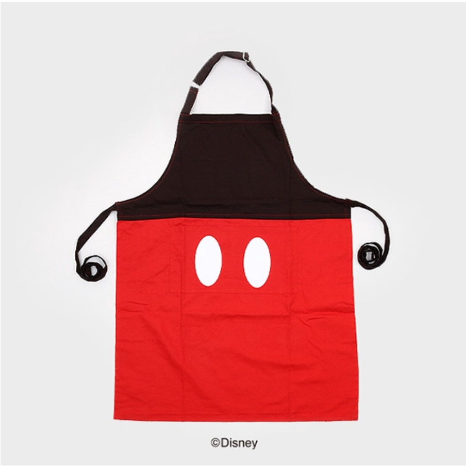 DISNEY DAISO Tạp Dề Nấu Ăn In Hình Chuột Mickey / Minnie Phong Cách Hàn Quốc