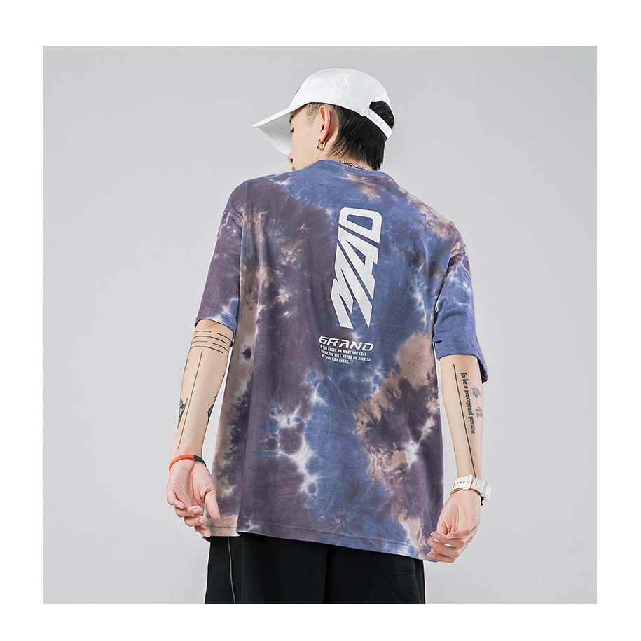 Áo Thun Loang Màu Tay Lỡ Nam Nữ Grand Vải Cotton WAT455- Áo phông from rộng UNISEX phong cách ulzzang hàn quốc