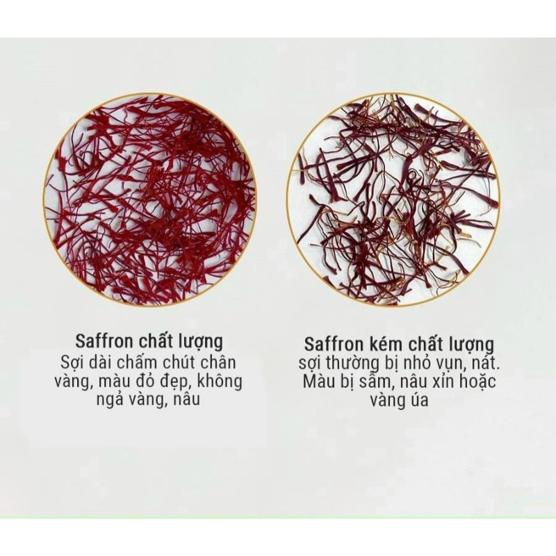 Nhị hoa nghệ tây Saffron chính hãng Bahraman Dubai giúp an thần ngủ ngon N'shop Trà hoa AD01