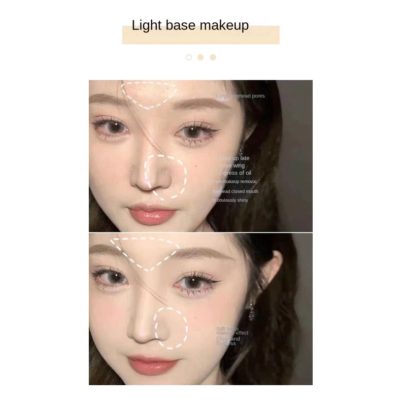 Phấn Phủ Trang Điểm Lâu Trôi Không Thấm Nước Chống Dầu 3 Màu Alenenbenson