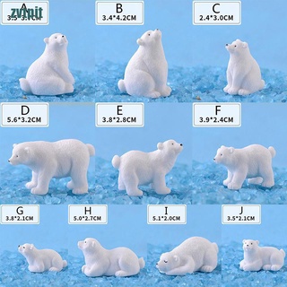 Đồ trang trí Chú Gấu Bắc Cực Mini Dùng Trang Trí Tiểu Cảnh / Sân Vườn