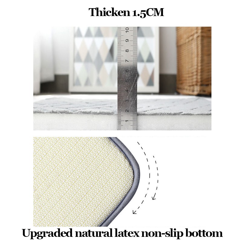 Thảm chùi chân chống trượt bằng lông cừu kích thước 40x60cm