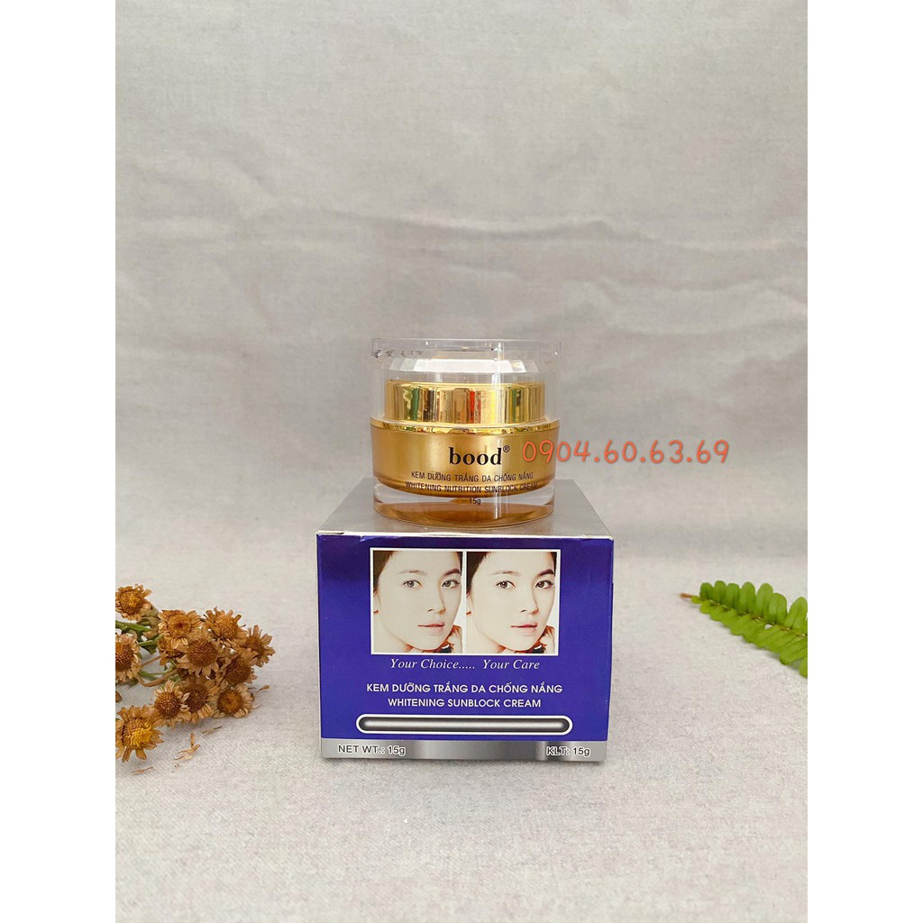 Kem dưỡng da Kem Dưỡng Trắng Da Chống Nắng 15g HOA SEN BOOD