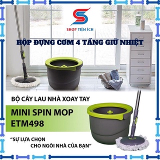 Cây lau nhà thông minh kèm chậu vắt 494, 498 Shop Tiện Ích Chổi lau nhà 360 độ