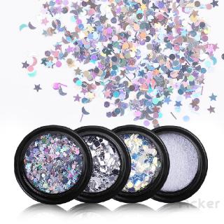 Hộp kim sa lấp lánh dùng trang trí móng tay hình trăng sao