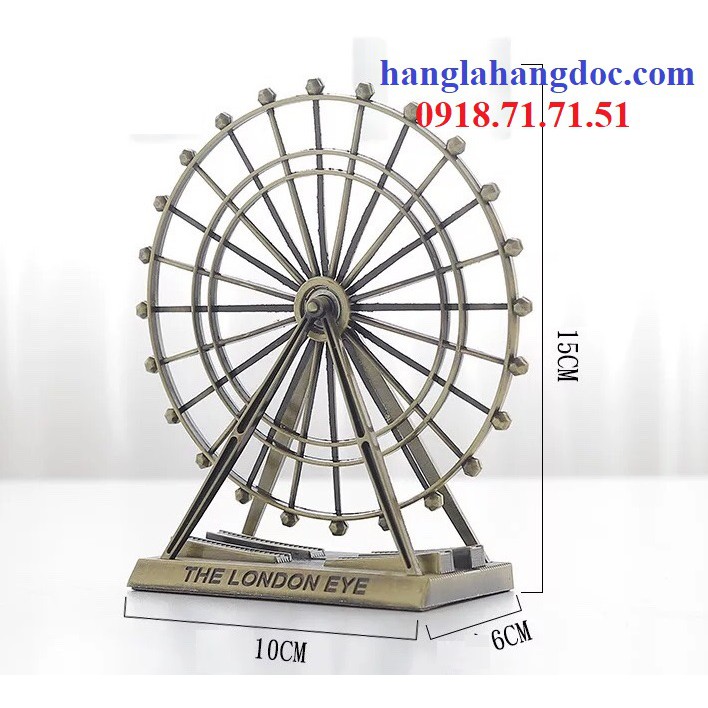 Vòng quay thiên niên kỷ (London Eye) cỡ lớn 15cm, trang trí sang trọng