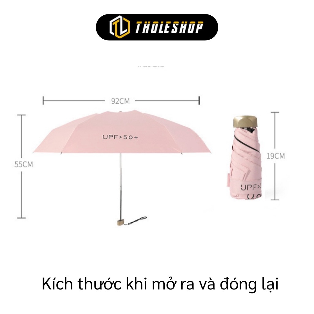 [SGD] Dù Đi Mưa - Ô Gấp Gọn Mini Dễ Bỏ Vào Túi Chống Tia UV 50+, Phủ Lớp Chống Thấm 7273