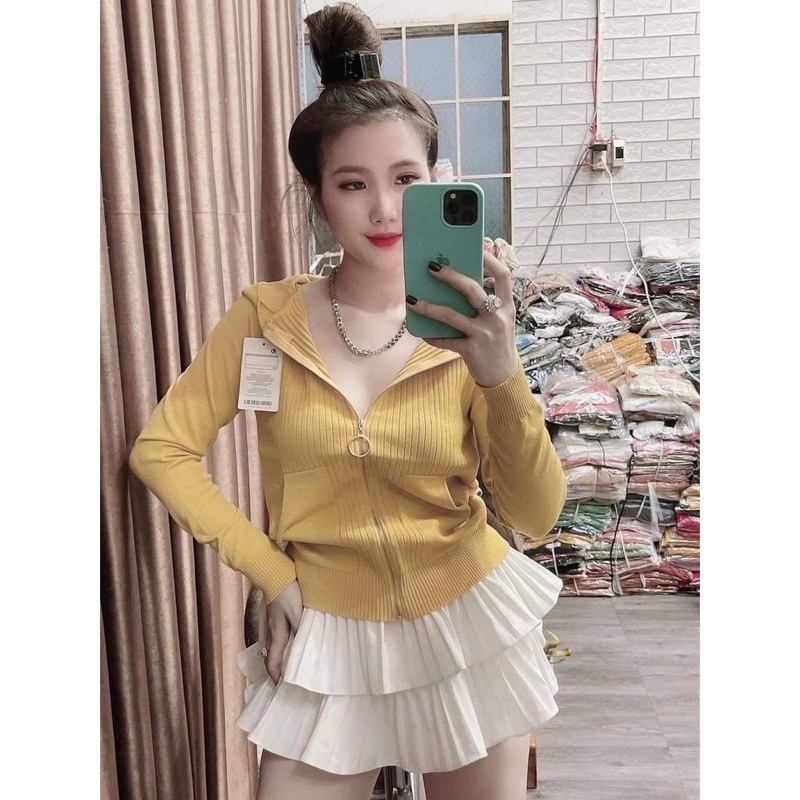 ÁO KHOÁC NỮ ÁO KHOÁC LEN NỮ CÓ NÓN - NHIỀU MÀU