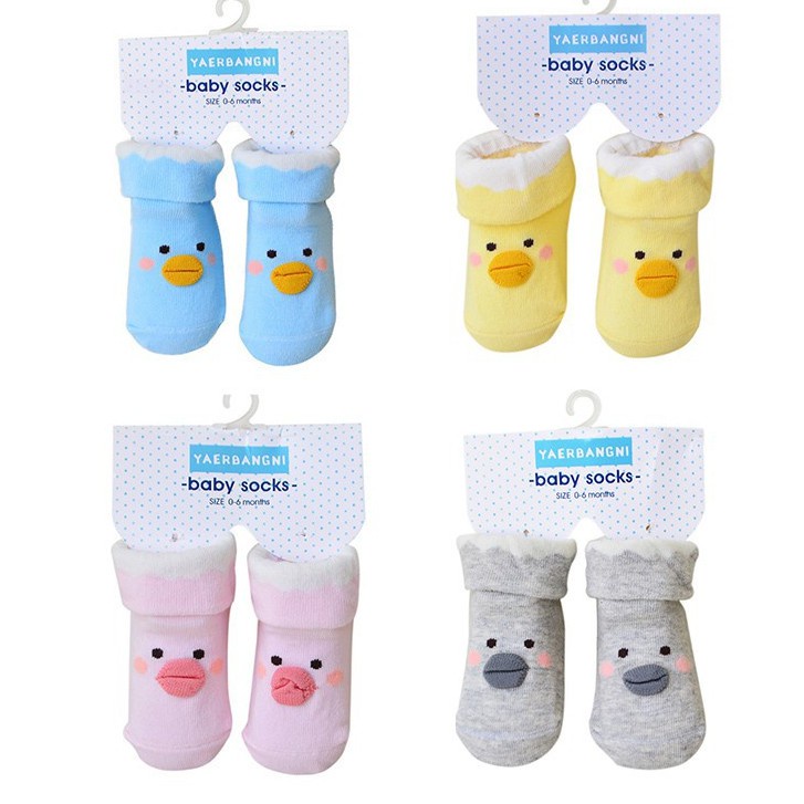 Tất vịt, tất thú cao cổ YAER baby socks chống trượt cho bé sơ sinh từ 0 đến 6 tháng tuổi