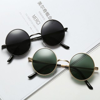 kính râm retro tròn nam độ nét cao gương hoàng tử thủy triều gọng nhỏ siêu nhẹ nữ phù dâu